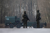 Patriot launchers at Polish military base