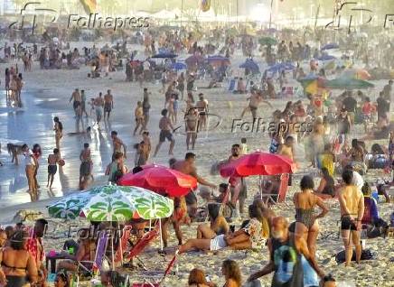 Praia de Copacabana no RJ