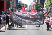 Manifestao contra a escola 6x1 em So Paulo