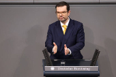 Germany?s lower house of parliament, the Bundestag discusses the 2025 budget