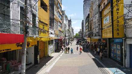 Rua da abandonada no Recife