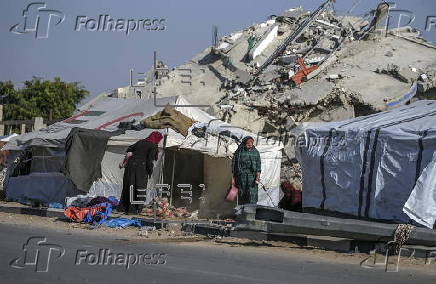 Destruction in Deir Al Balah, Gaza Strip