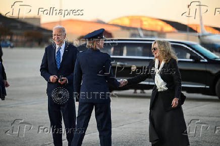 US President Joe Biden departs for Nantucket