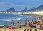 Praia de Copacabana no RJ