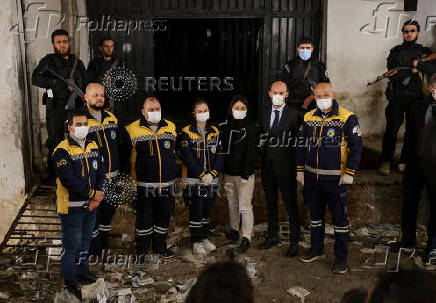 French Foreign Minister Barrot and German Foreign Minister Baerbock visit Sednaya prison