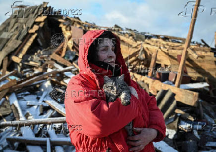 Aftermath of a Russian missile attack in Chernihiv