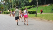 Movimentao no parque da independncia em so paulo