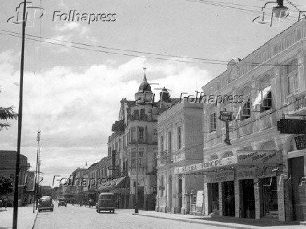 Uma das ruas centrais de Joinville, em