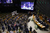 Jair Bolsonaro discursa na abertura do ano legislativo na Cmara dos Deputados