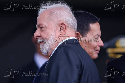 O presidente Lula e o senador Hamilton Mouro