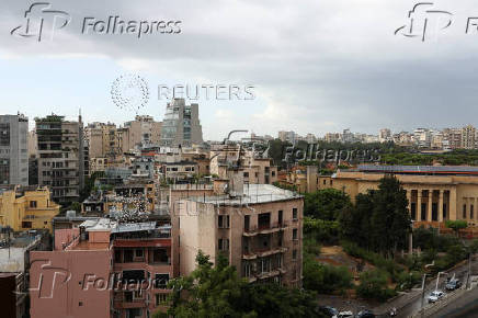 Lebanon's National Museum and buildings are pictured in Beirut