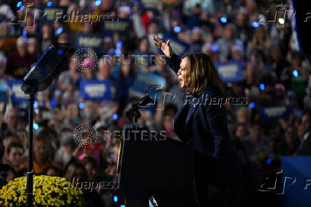 Democratic presidential nominee U.S. Vice President Harris campaigns in Wisconsin