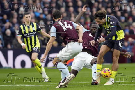 English Premier League - Aston Villa vs Manchester City