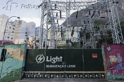 Fachada da subestao da Light em Copacabana, na zona sul do Rio de Janeiro