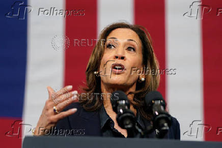 Democratic presidential nominee and U.S. VP Kamala Harris travels to Michigan