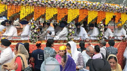 Sikh Religious procession to mark major Sikh festival Gurupurab