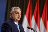 Hungarian Prime Minister Viktor Orban holds an international press conference in Budapest