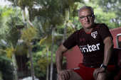 Retrato de Dorival Jnior, tcnico do So Paulo Futebol Clube