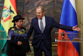 Russian Foreign Minister Sergei Lavrov meets with Bolivian Foreign Minister Celinda Sosa Lunda in Moscow