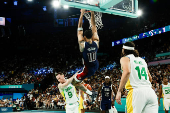 Quartas de final de basquete masculino entre Brasil e EUA