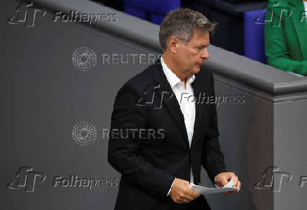 Germany?s lower house of parliament, the Bundestag discusses the 2025 budget