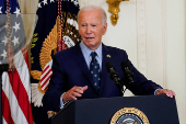 U.S. President Biden and VP Harris deliver remarks on gun violence, at the White House