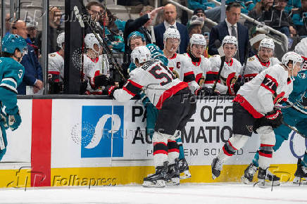 NHL: Ottawa Senators at San Jose Sharks