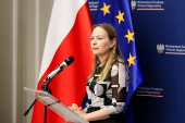 Polish Minister of Funds and Regional Policy press conference in Warsaw