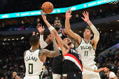 NBA: Portland Trail Blazers at Milwaukee Bucks