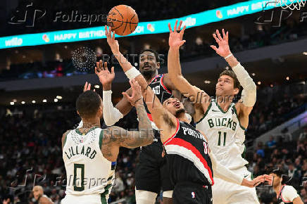 NBA: Portland Trail Blazers at Milwaukee Bucks