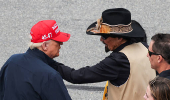 U.S. President Trump attends the Daytona 500 race in Daytona Beach