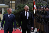 Polish PM Tusk and Ukrainian PM Shmyhal meet for bilateral talks in Warsaw