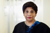 ICC Deputy Prosecutor, Nazhat Shameem Khan poses before an interview with Reuters in The Hague