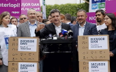 Acting Mayor of Bucharest Nicusor Dan announces his candidacy for new term