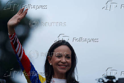 Venezuela's opposition presidential candidate Edmundo Gonzalez and opposition leader Maria Corina Machado campaign in Caracas