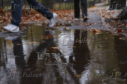 Rain in New York after city issued drought warning