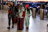 The day before Thanksgiving travel at LaGuardia Airport in the Queens borough of New York City