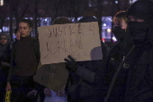 Protestors react to the Daniel Penny not guilty verdict