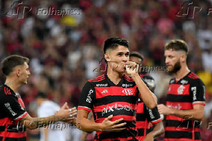 Partida entre Flamengo e So Paulo vlida pelo Campeonato Brasileiro 2024.