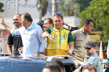 SAO JOSE DOS CAMPOS, SP, 01.10.2024-BOLSONARO PARTICIPA EM ATO DE CAMPANHA ELEITORAL