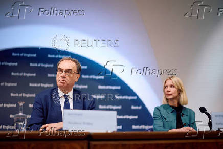 Governor of the Bank of England Bailey attends the biannual Financial Stability Report press conference, in London