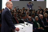 German Chancellor Olaf Scholz attends the Global Solutions Summit in Berlin