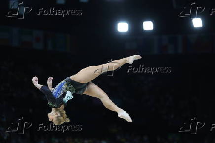 Flavia Saraiva no qualificatrio da ginstica artstica em Paris