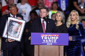 Republican presidential nominee and former U.S. President Donald Trump campaigns in Henderson