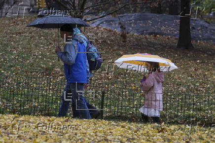 Rain in New York after city issued drought warning