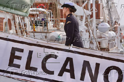 La princesa Leonor zarpa en el Juan Sebastin Elcano