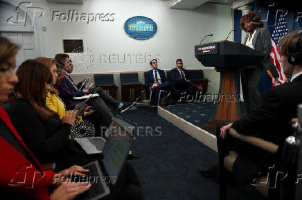 White House Press Secretary Karine Jean-Pierre holds a press briefing at the White House