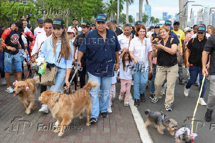 Presidential candidate Jose Raul Mulino holds campaign rally, in Panama City