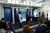 White House press briefing in Washington