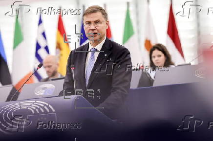 European Parliament session in Strasbourg